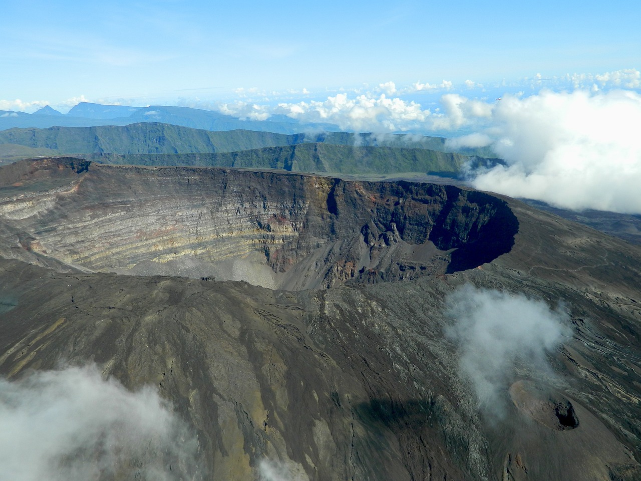piton de la fournaise volcano reunion island