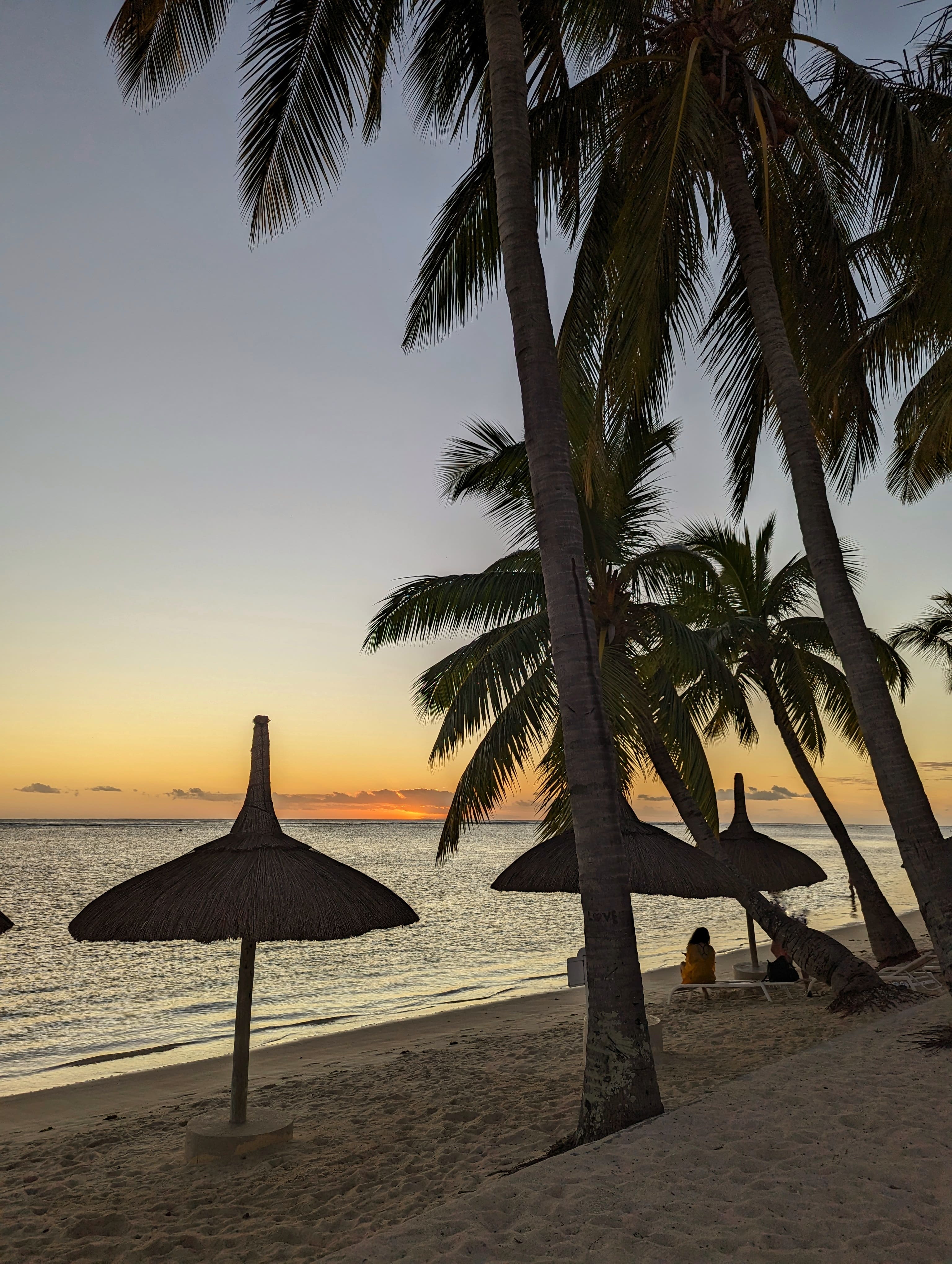 flic-en-flac sunset mauritius ile maurice coucher du soleil